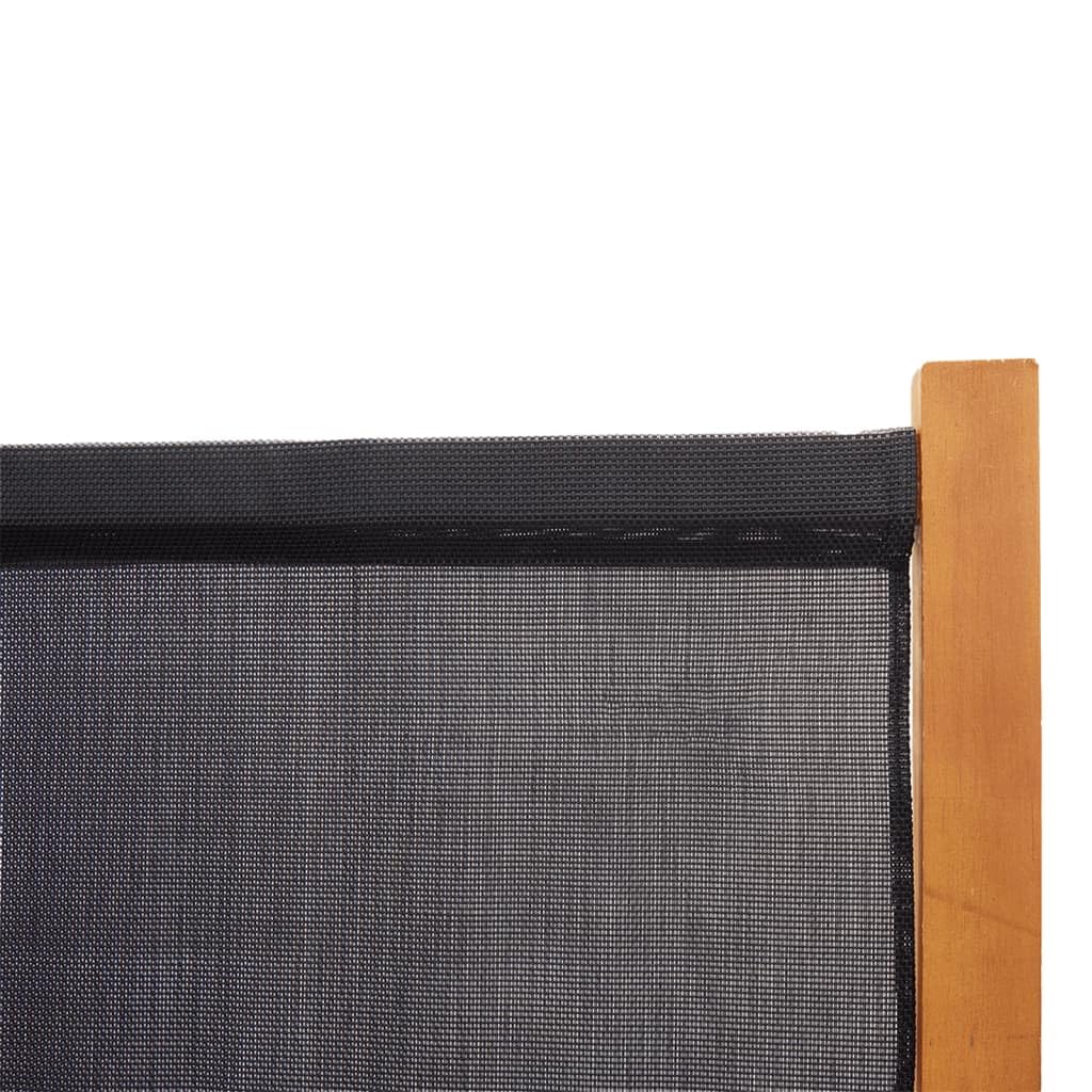 Foto 5 pulgar | Separador De Ambientes Vidaxl  4 Paneles  Negro  280 X 180 Cm  Madera De Acacia - Venta Internacional.