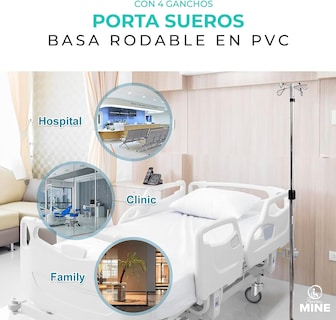 Foto 6 | Portasueros Seven Ajustable 4 Ganchos: Máxima Movilidad Y Confort, 5 Ruedas Giratorias