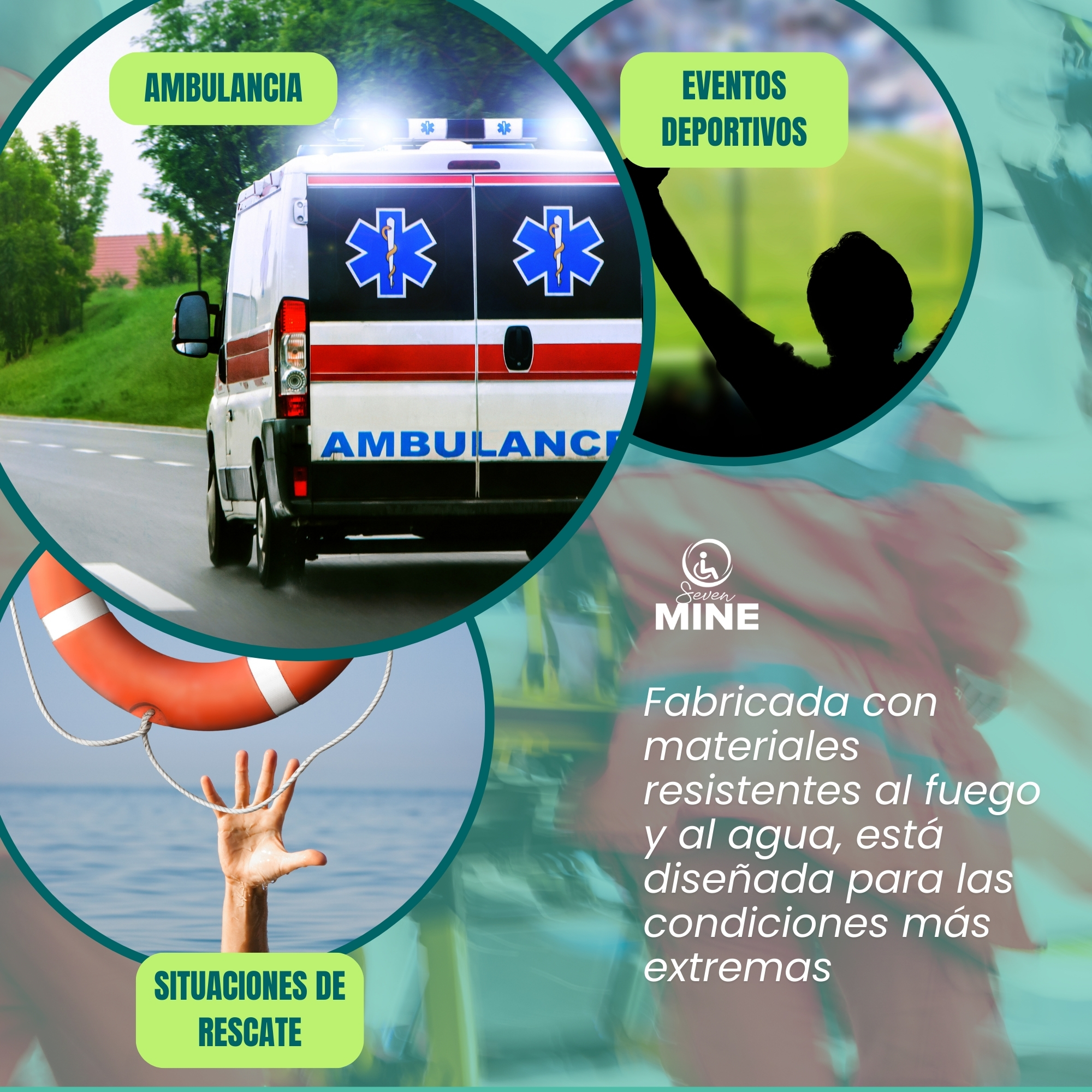 Foto 4 pulgar | Camilla de Rescate Sc Super Confort Plegable