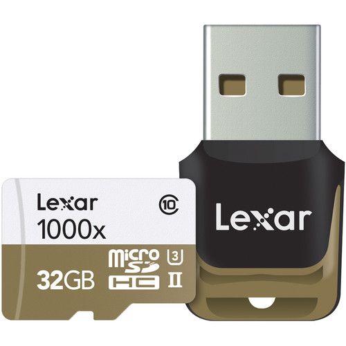 Tarjeta de Memoria Lexar 32gb Microsdhc 1000x Profesional Uhs-ii Class 10 U3 con Lector Usb 10 $980