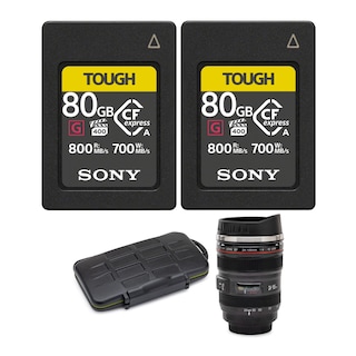 Foto 1 | Tarjeta De Memoria Sony Cfexpress Tipo A De 80 Gb (paquete De 2) Con Funda Y Taza - Venta Internacional.