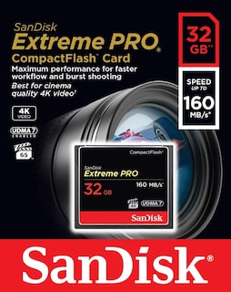 Foto 4 | Tarjeta De Memoria Sandisk Extreme Pro Compactflash 32gb Udma 7 - Venta Internacional.