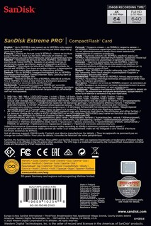 Foto 5 | Tarjeta De Memoria Sandisk Extreme Pro Compactflash 256gb - Venta Internacional.