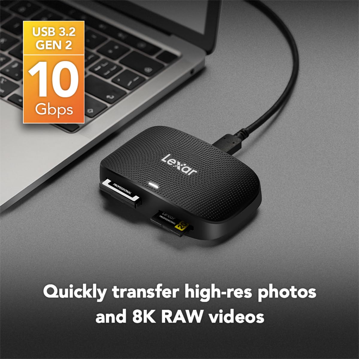 Foto 4 pulgar | Lector De Tarjetas Lexar Professional Cfexpress Tipo B/sd Usb 3.2 - Venta Internacional.