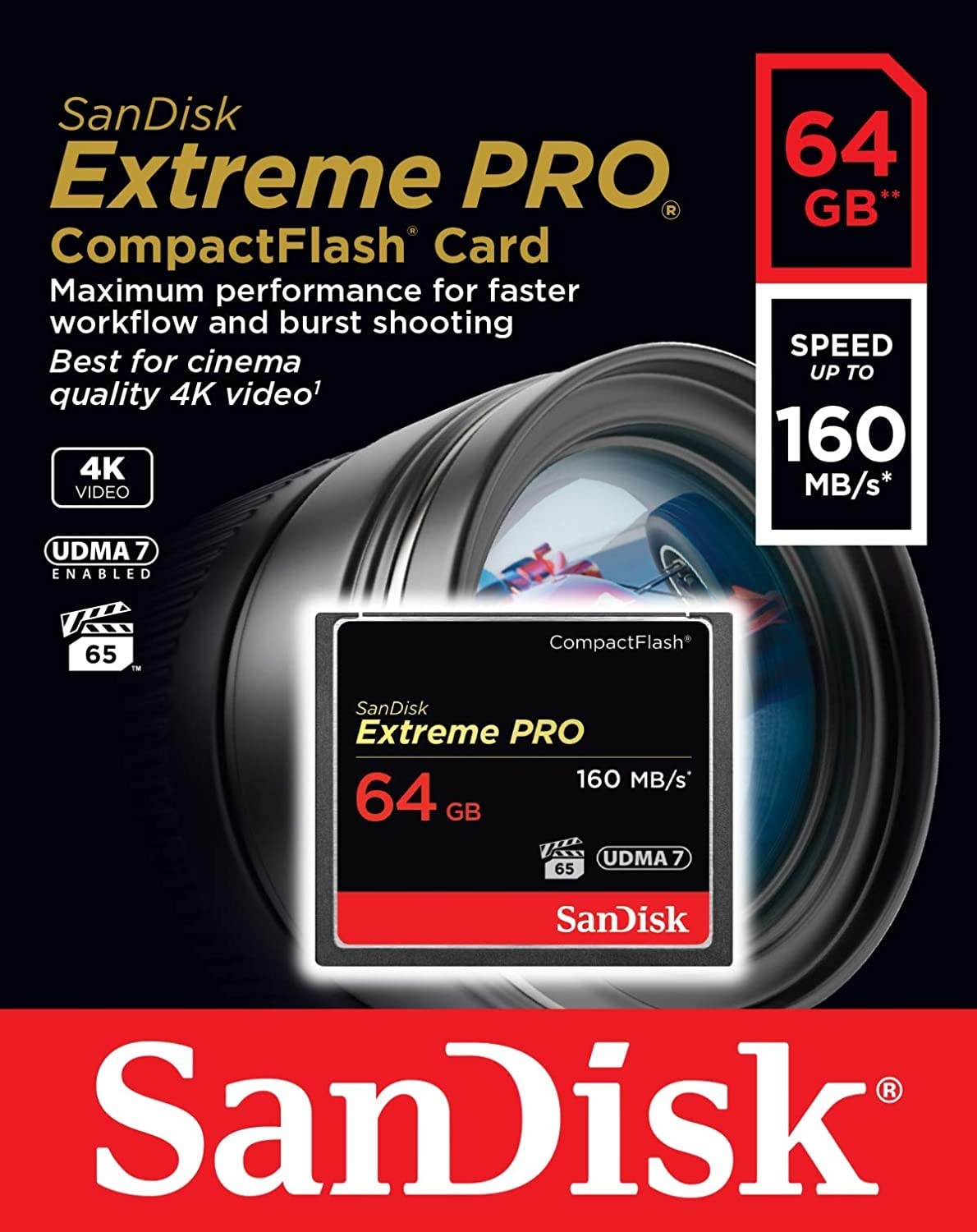 Foto 5 pulgar | Tarjeta De Memoria Sandisk Extreme Pro Compact Flash 64gb Udma 7 - Venta Internacional.