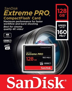 Foto 4 | Tarjeta De Memoria Sandisk Extreme Pro Compactflash 128gb Udma 7 - Venta Internacional.