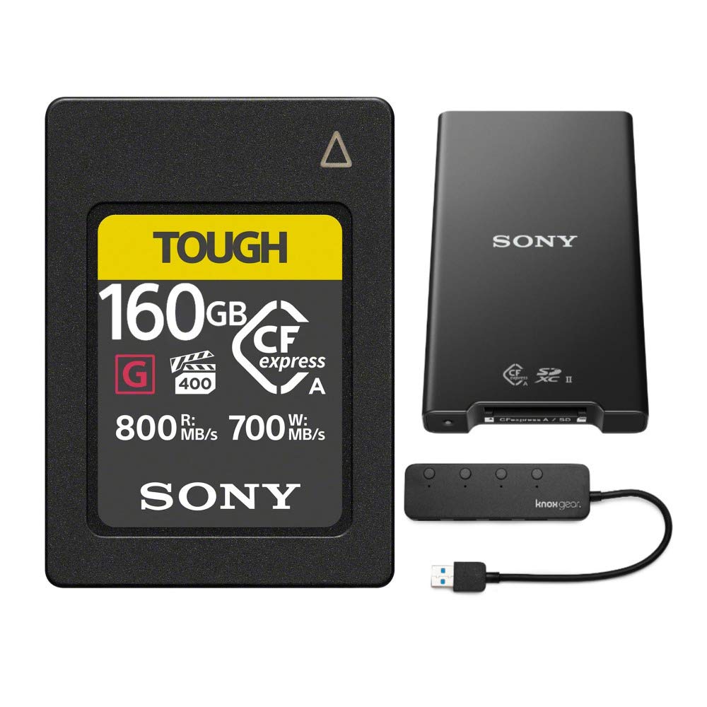 Tarjeta De Memoria Sony Cfexpress Tipo A De 160 Gb Con Lector Y Hub - Venta Internacional.