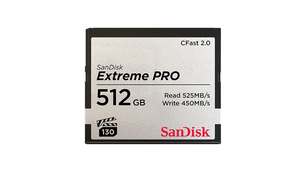 Tarjeta De Memoria Sandisk Extreme Pro Cfast 2.0 512gb - Venta Internacional.