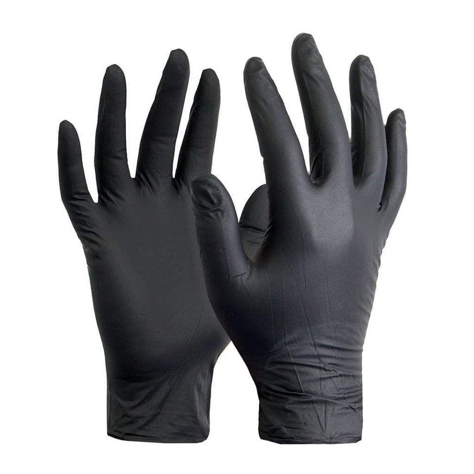 Foto 1 | Guantes Nitrilo Libres de Latex Clinicparts Negros