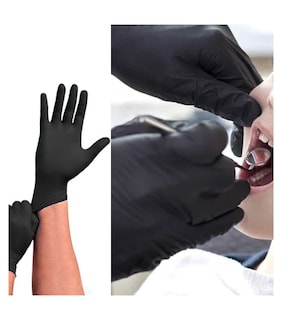 Foto 5 | Guantes Nitrilo Libres de Latex Clinicparts Negros