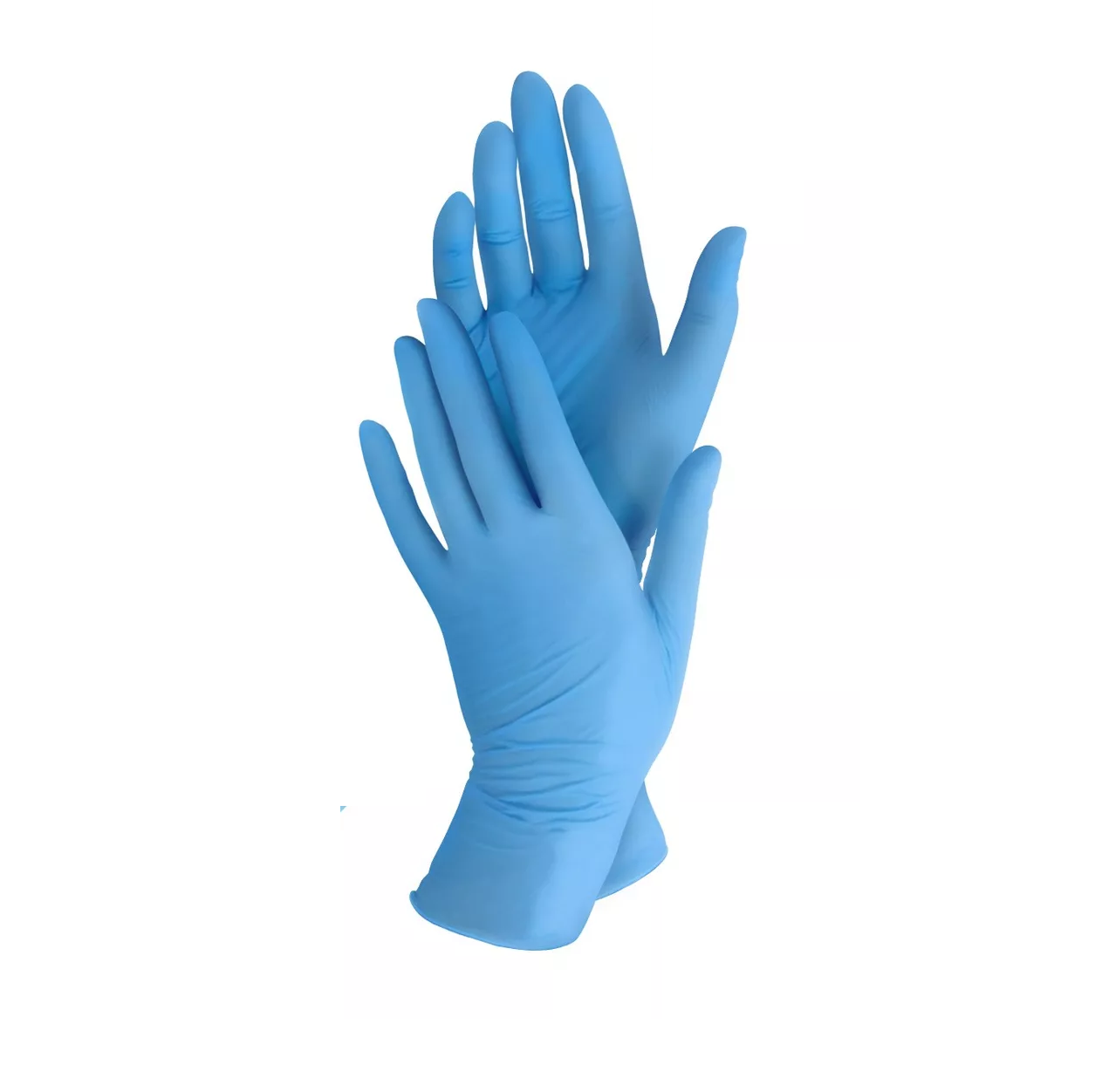 Foto 2 pulgar | Guante Vinil Nitrilo Libre De Latex L / Azul 50 pares