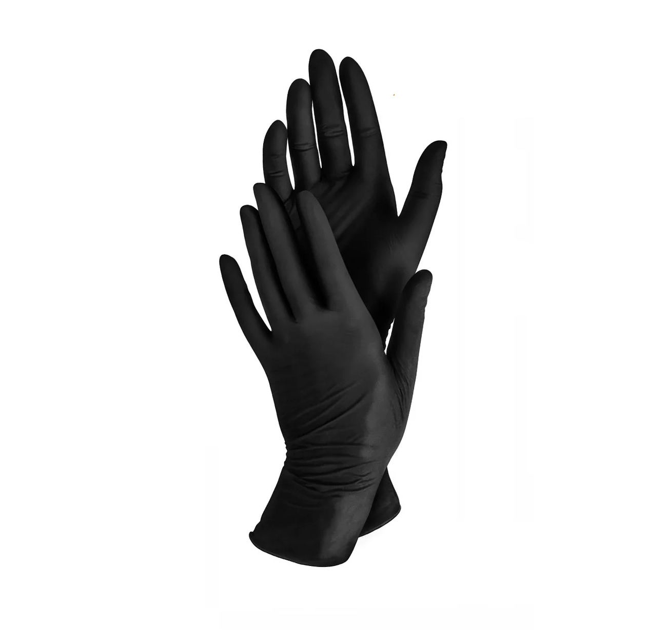 Foto 2 pulgar | Guante Vinil Nitrilo Libre De Latex Negro / L 50 pares
