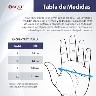 Foto 7 | Best Trading 100 Guantes De Nitrilo Color Negro: Libres De Látex, Ajuste Perfecto Sin Polvo, Tecnología Touchscreen
