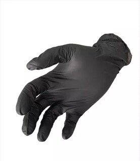 Foto 2 | Guantes Negros Desechables De Nitrilo