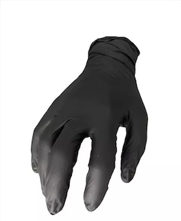 Foto 4 | Guantes Negros Desechables De Nitrilo