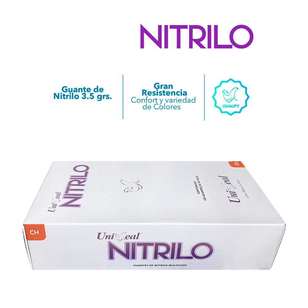 Foto 3 pulgar | Guantes De Nitrilo Lila Metálico Multiusos Caja Dispensadora Con 100 Guantes