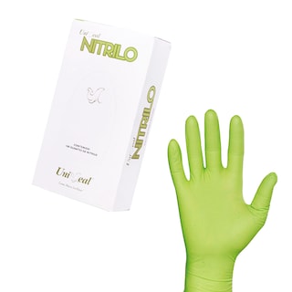 Foto 1 | Guantes Desechables Multiusos De Nitrilo Verde, Caja Dispensadora Con 100 Guantes Uniseal