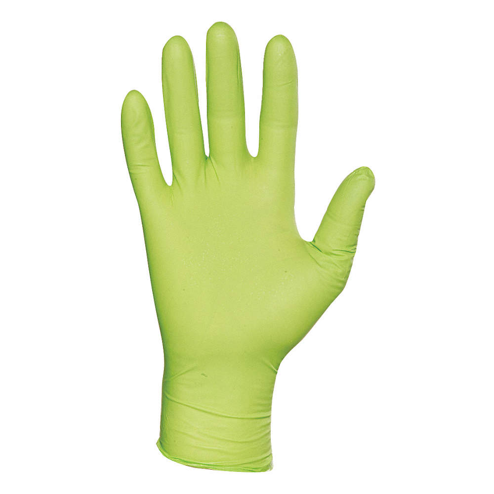 Foto 3 pulgar | Guantes Desechables Multiusos De Nitrilo Verde, Caja Dispensadora Con 100 Guantes Uniseal