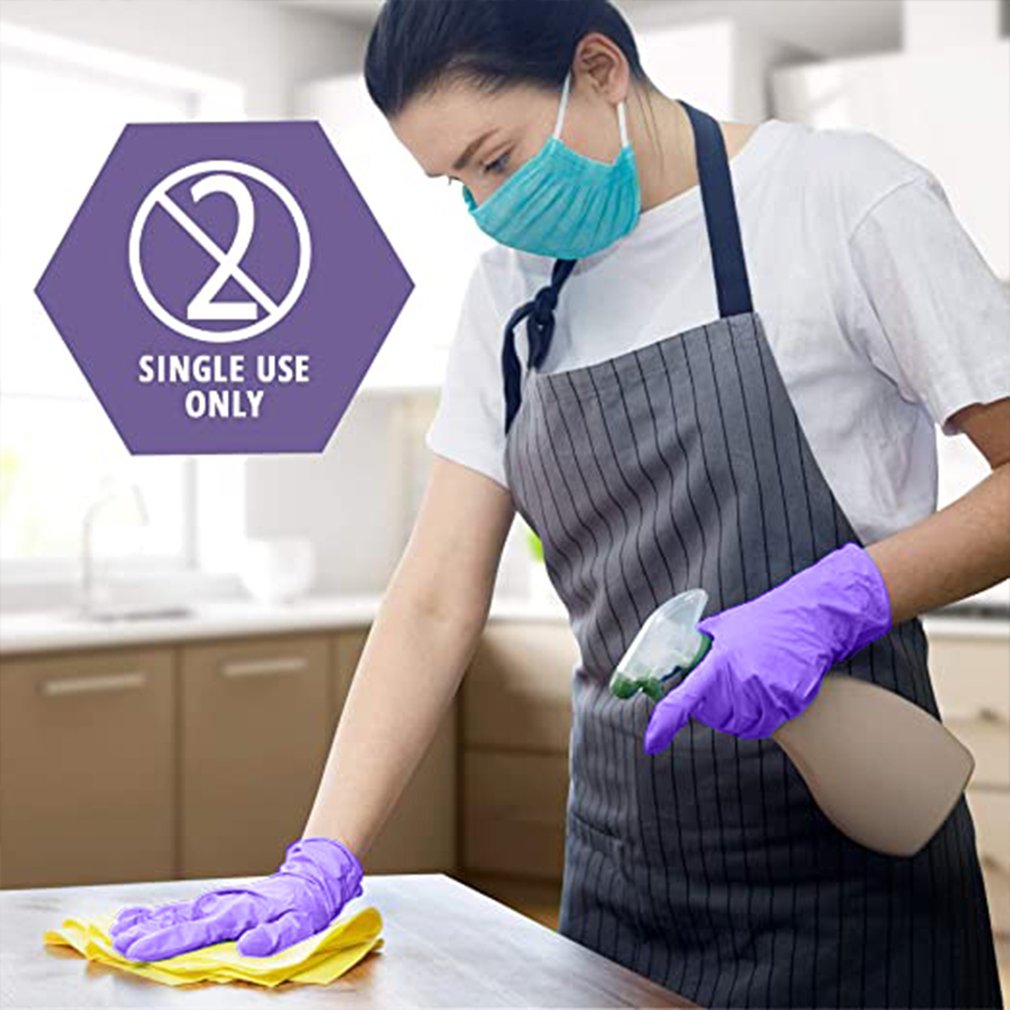 Foto 4 pulgar | Guantes Desechables De Goma De Látex, 100 Piezas, Para Limpieza Del Hogar - Venta Internacional.