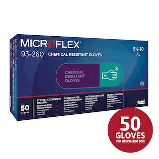 Foto 3 | Guantes Microflex 93-260 De Nitrilo Y Neopreno Talla M (paquete De 50) - Venta Internacional.
