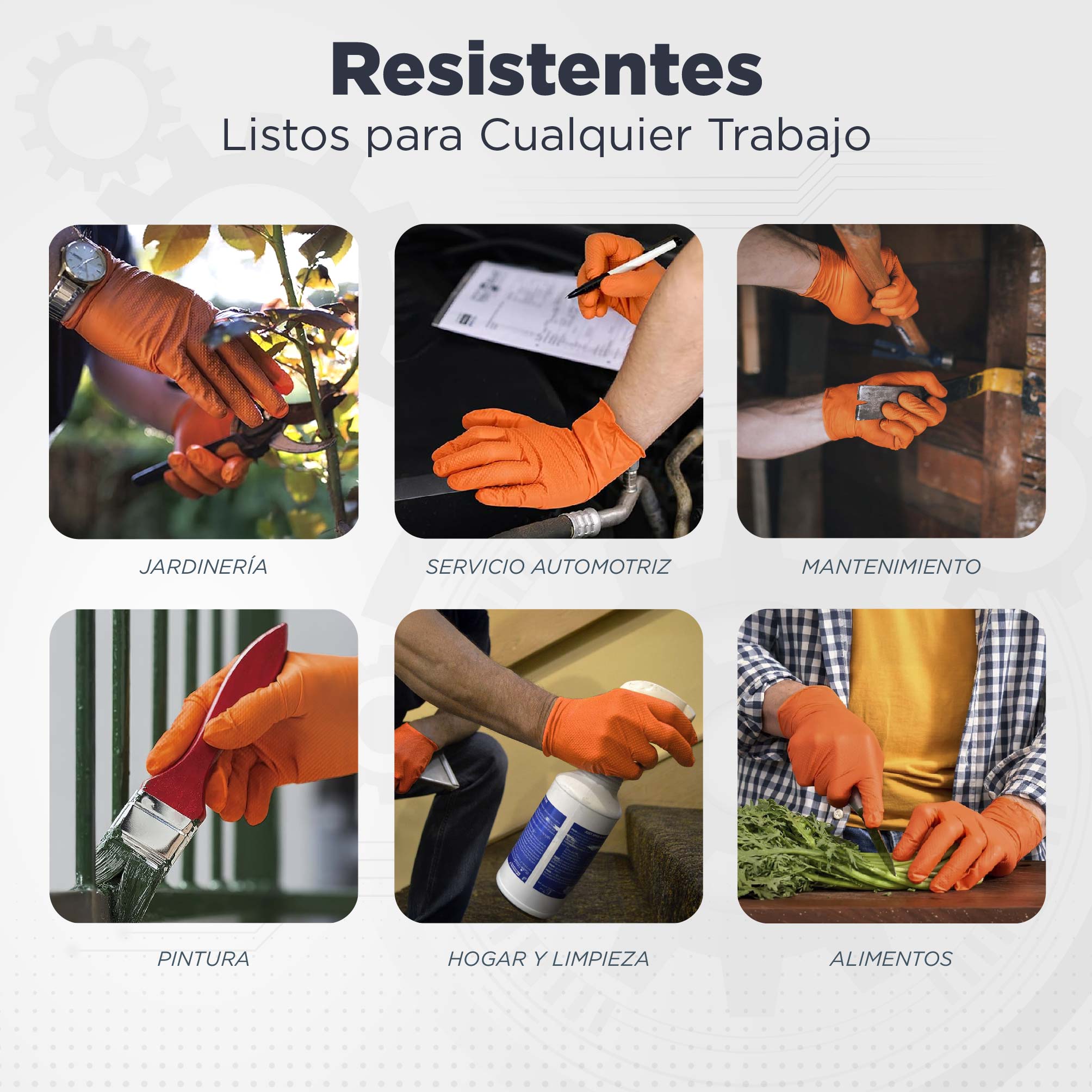 Foto 8 | Guantes de Nitrilo 100 Unidades Talla Grande