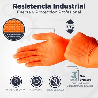 Foto 2 | Guantes de Nitrilo 100 Unidades Talla Mediano