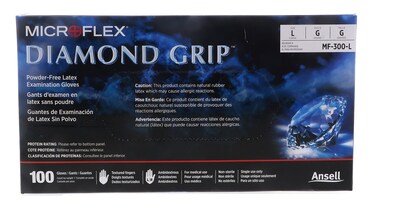 Foto 1 | Guantes De Examen Ansell Microflex Diamond Grip Mf-300 Talla L - Venta Internacional.