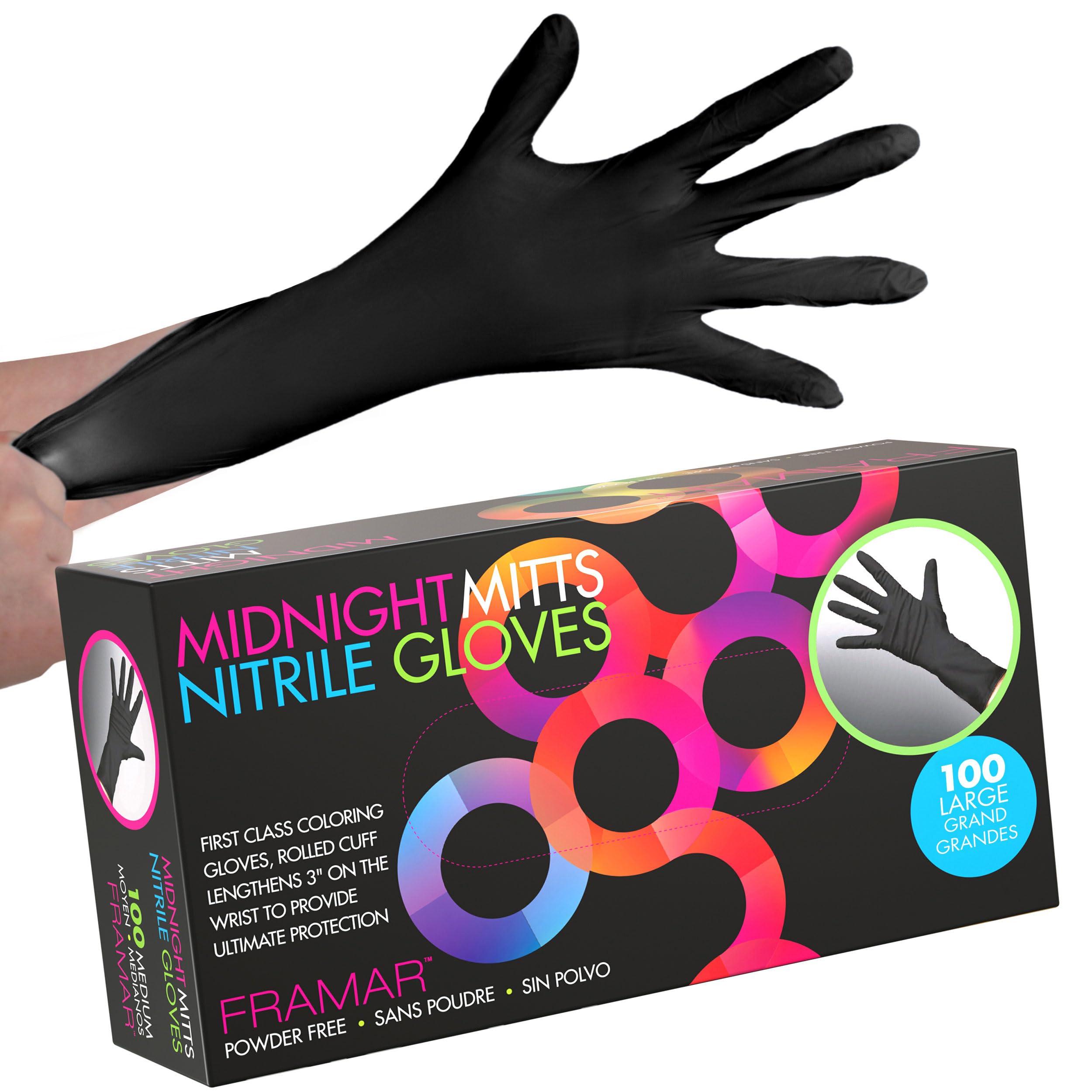 Foto 2 pulgar | Guantes Desechables Framar 100 Piezas-Venta Internacional