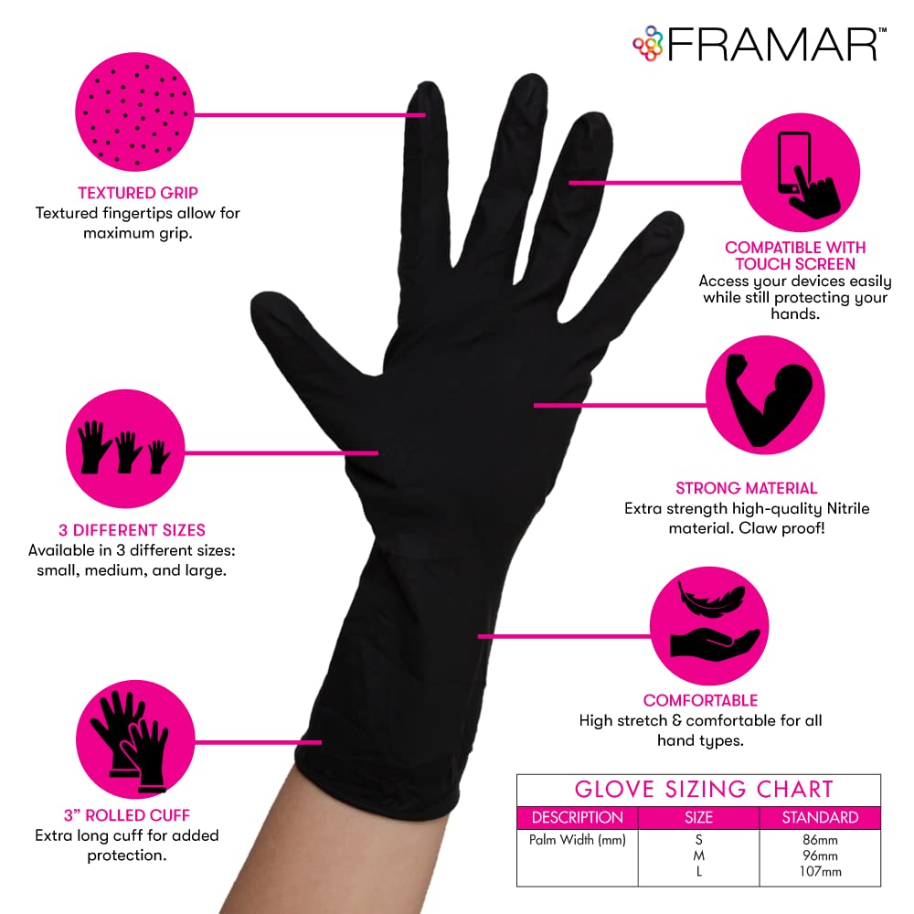 Foto 3 pulgar | Guantes Desechables Framar 100 Piezas-Venta Internacional