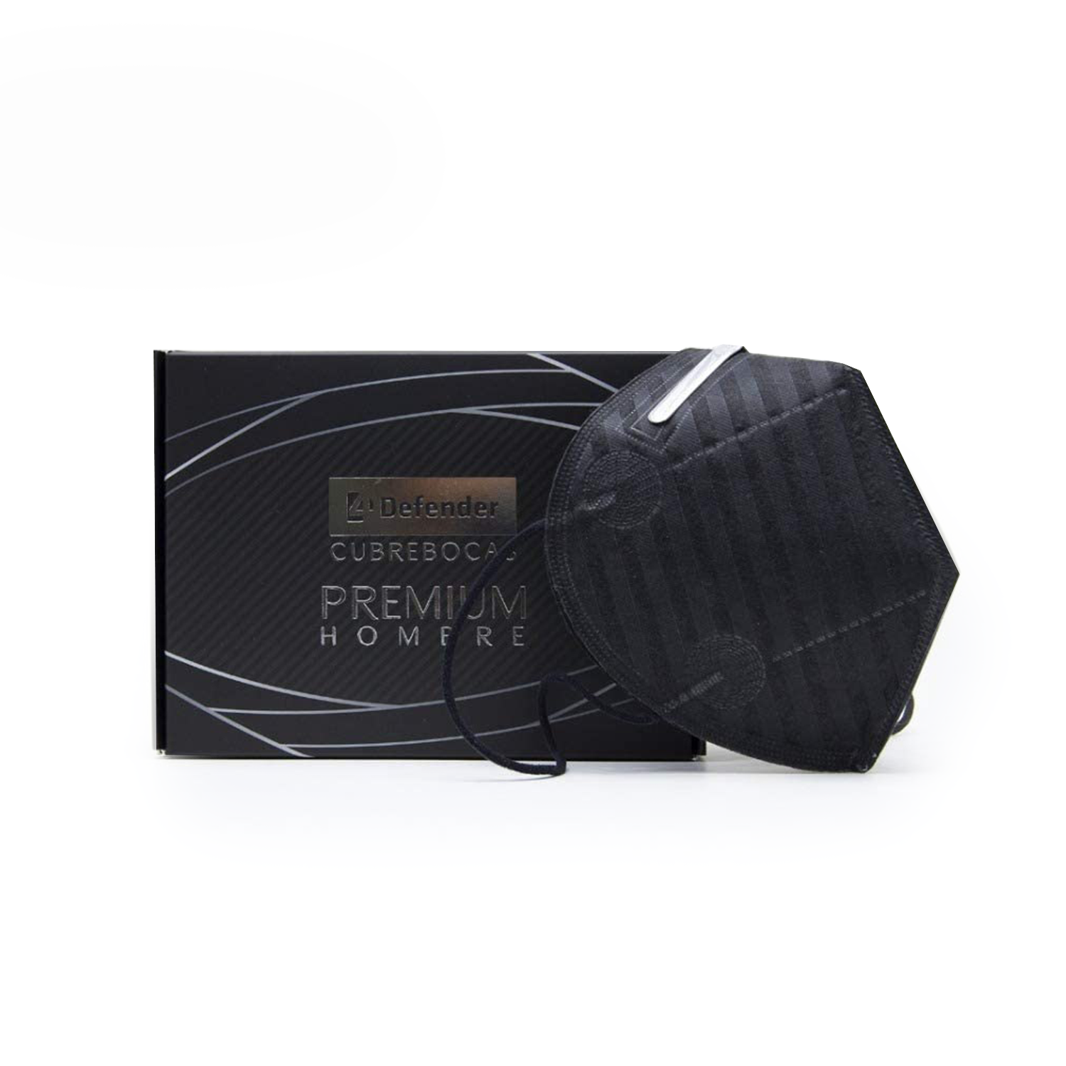 Foto 1 | Cubrebocas color Negro Elegante/Formal para Hombre 12 Piezas