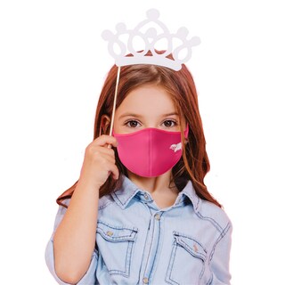Foto 1 | Cubrebocas Infantil Nano Silver Face Mask color Rosa 4 Piezas