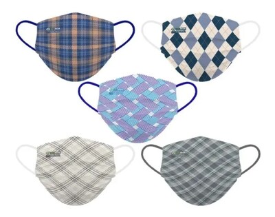 Foto 1 | Cubrebocas Lavable Biomsk Multicolor para Hombre 5 pz