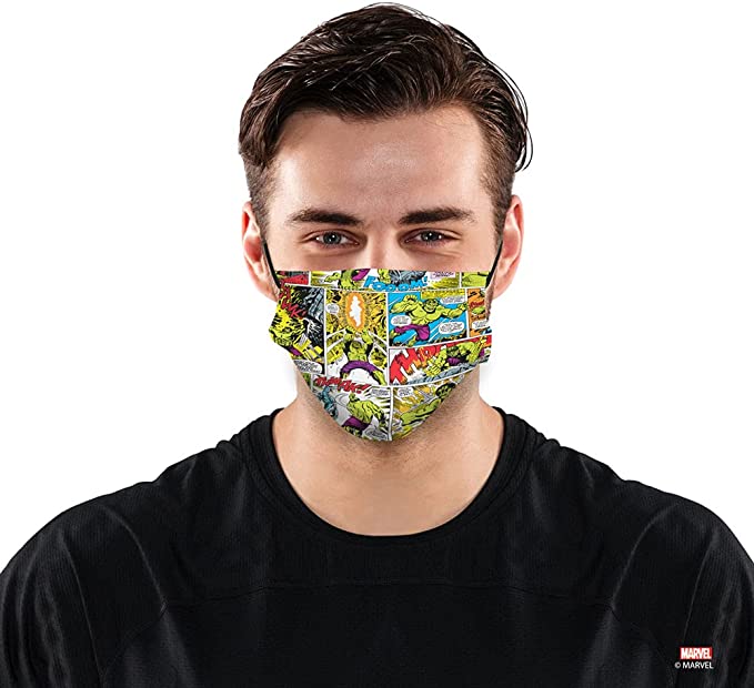 Foto 2 | Cubrebocas Lavable Biomsk Multicolor Marvel Comics para Adulto 5 pz
