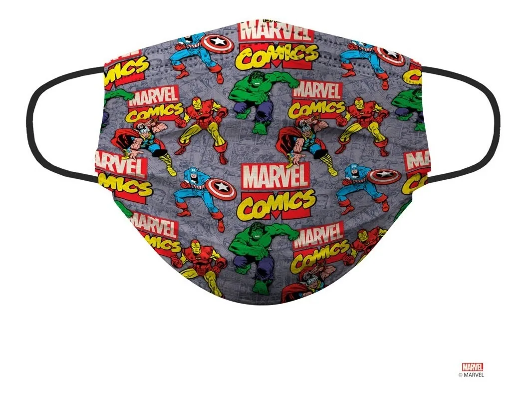 Foto 4 pulgar | Cubrebocas Lavable Biomsk Multicolor Marvel Comics para Adulto 5 pz