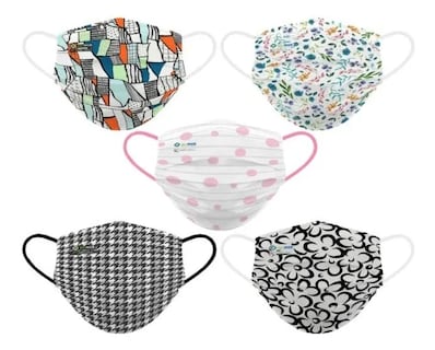 Foto 1 | Cubrebocas Lavable Biomsk Multicolor para Mujer 5 pz