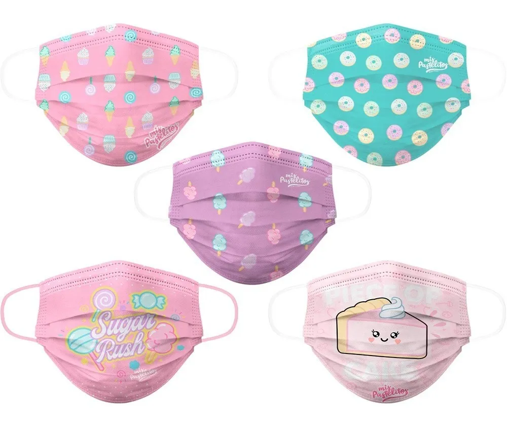 Cubrebocas Lavable Colección Mis Pastelitos Adulto 5pk - Biomsk