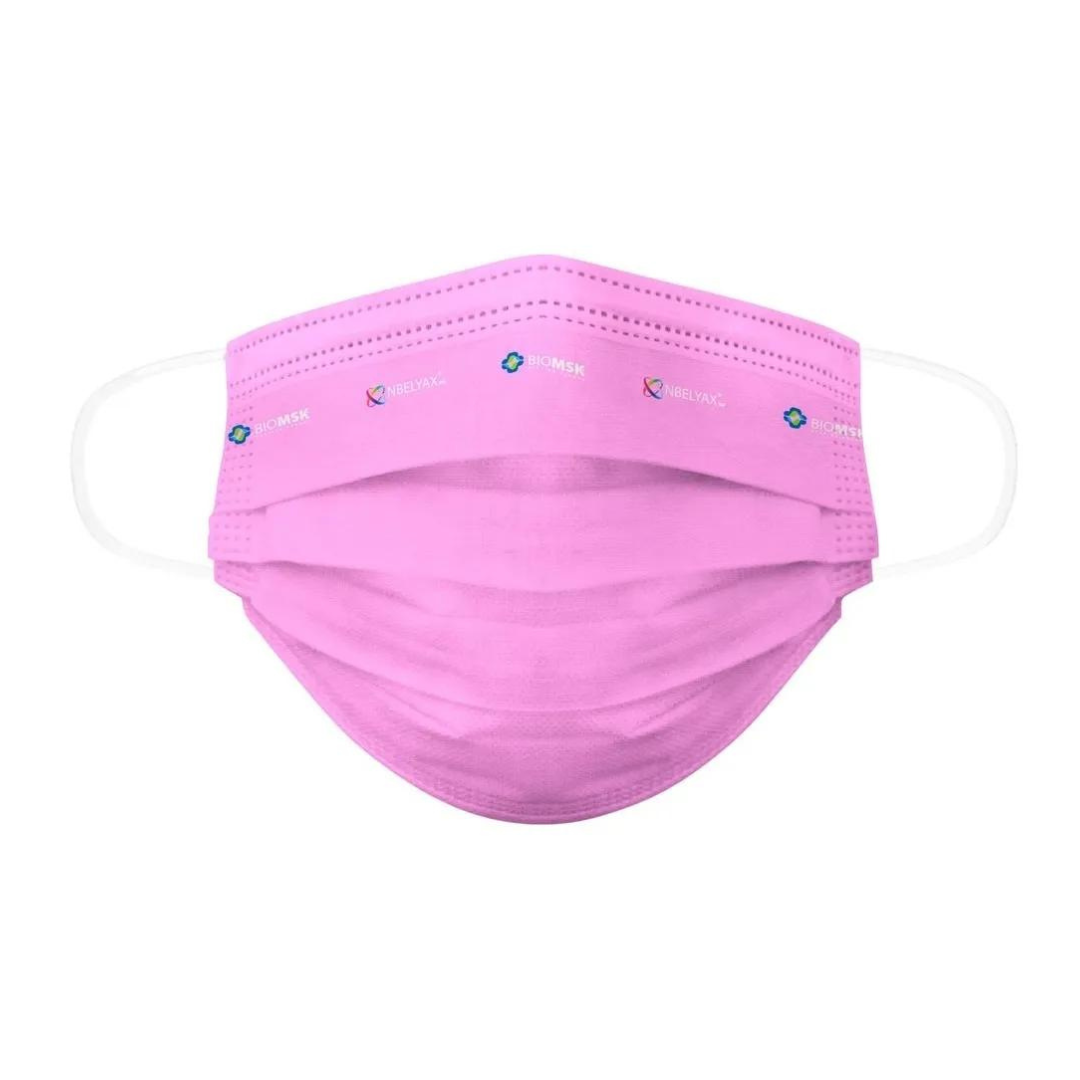 Foto 2 pulgar | Biomsk Cubrebocas Lavable Rosa Adulto 5pk