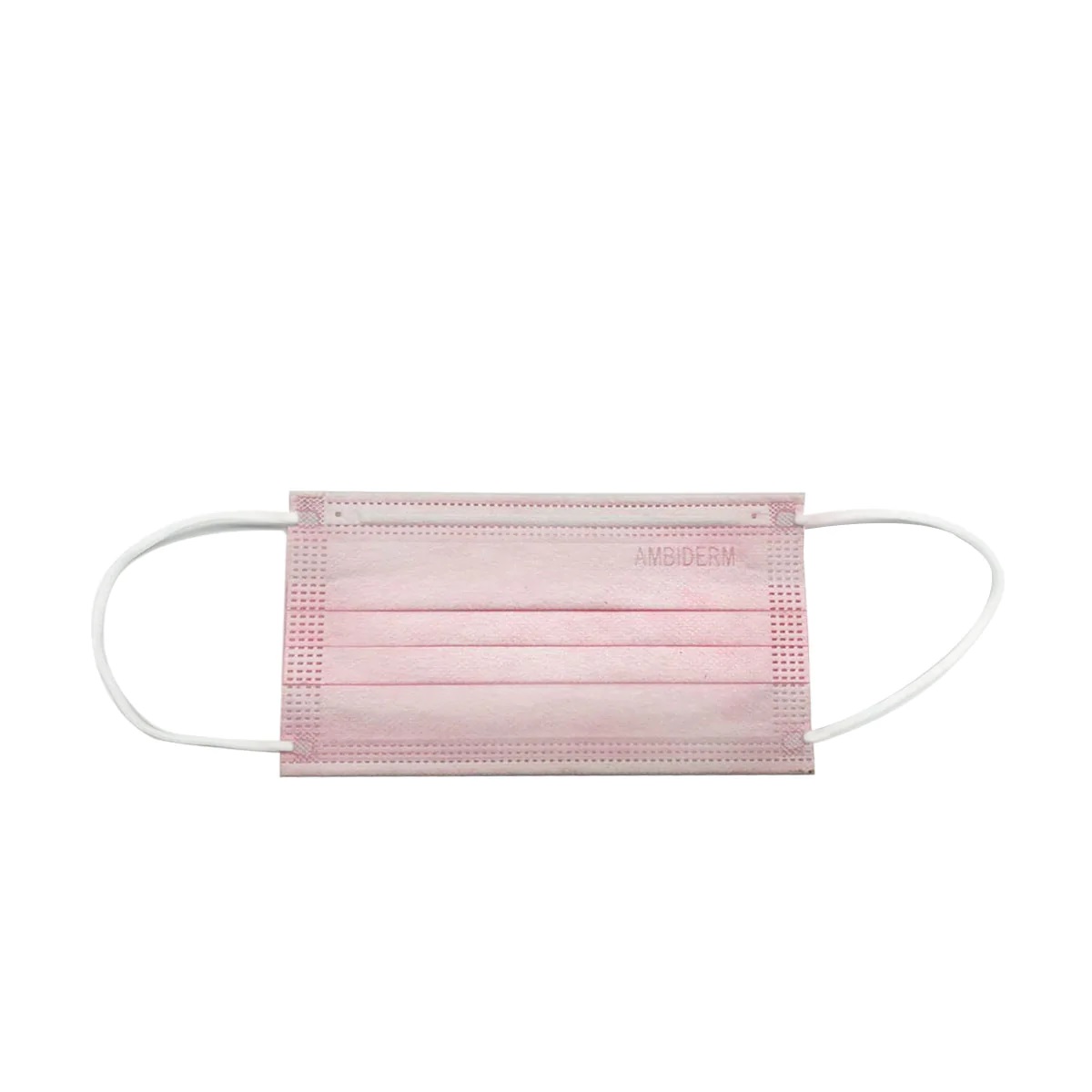 Foto 3 | Cubrebocas Ambiderm 50pz color Rosa