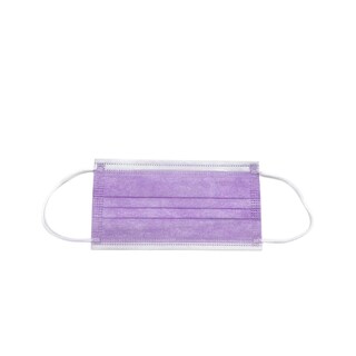 Foto 2 | Cubrebocas Ambiderm 50pz color Violeta