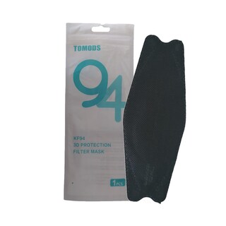 Foto 3 | Cubrebocas Tomods Kf94 color Negro 30 Piezas