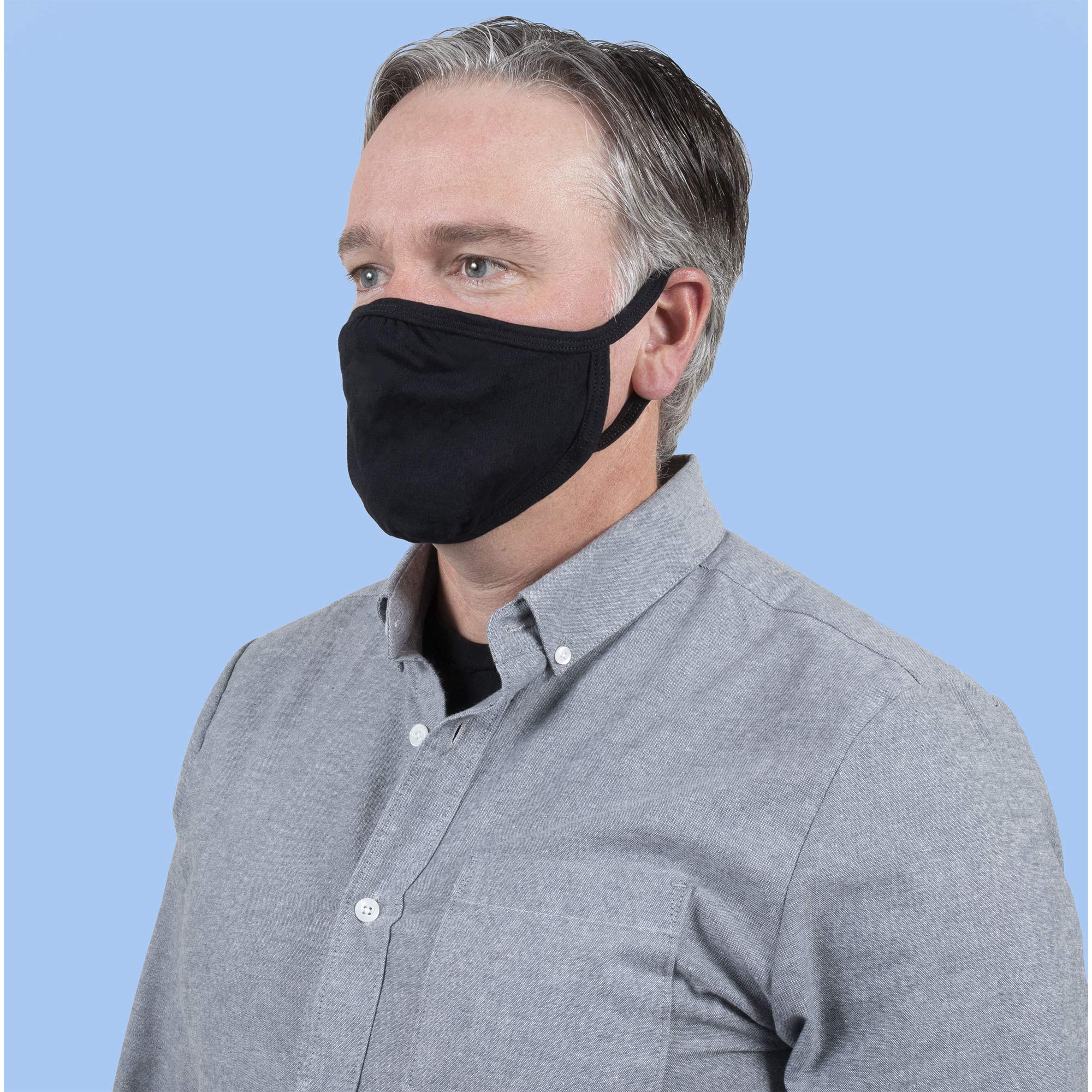 Foto 5 pulgar | Mascarilla Facial Gildan, Reutilizable Para Uso Diario, 2 Capas De Algodón, Color Negro, Paquete De 24 - Venta Int