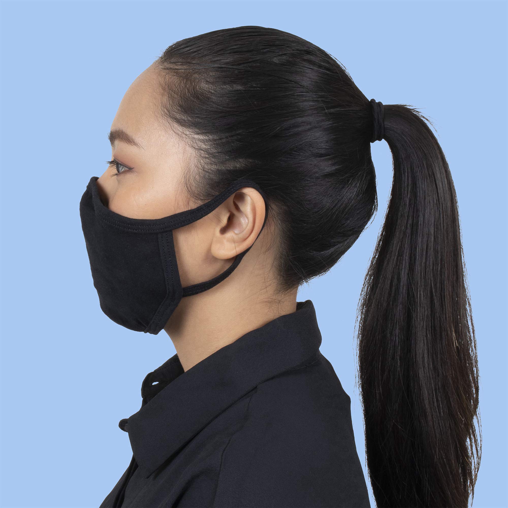 Foto 6 pulgar | Mascarilla Facial Gildan, Reutilizable Para Uso Diario, 2 Capas De Algodón, Color Negro, Paquete De 24 - Venta Int