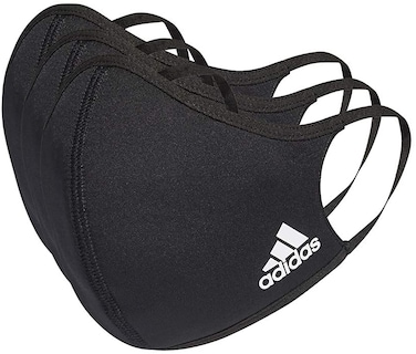 Foto 1 | Fundas Faciales Adidas Badge Of Sport, Paquete De 3, Negras (tamaño Grande) - Venta Internacional.