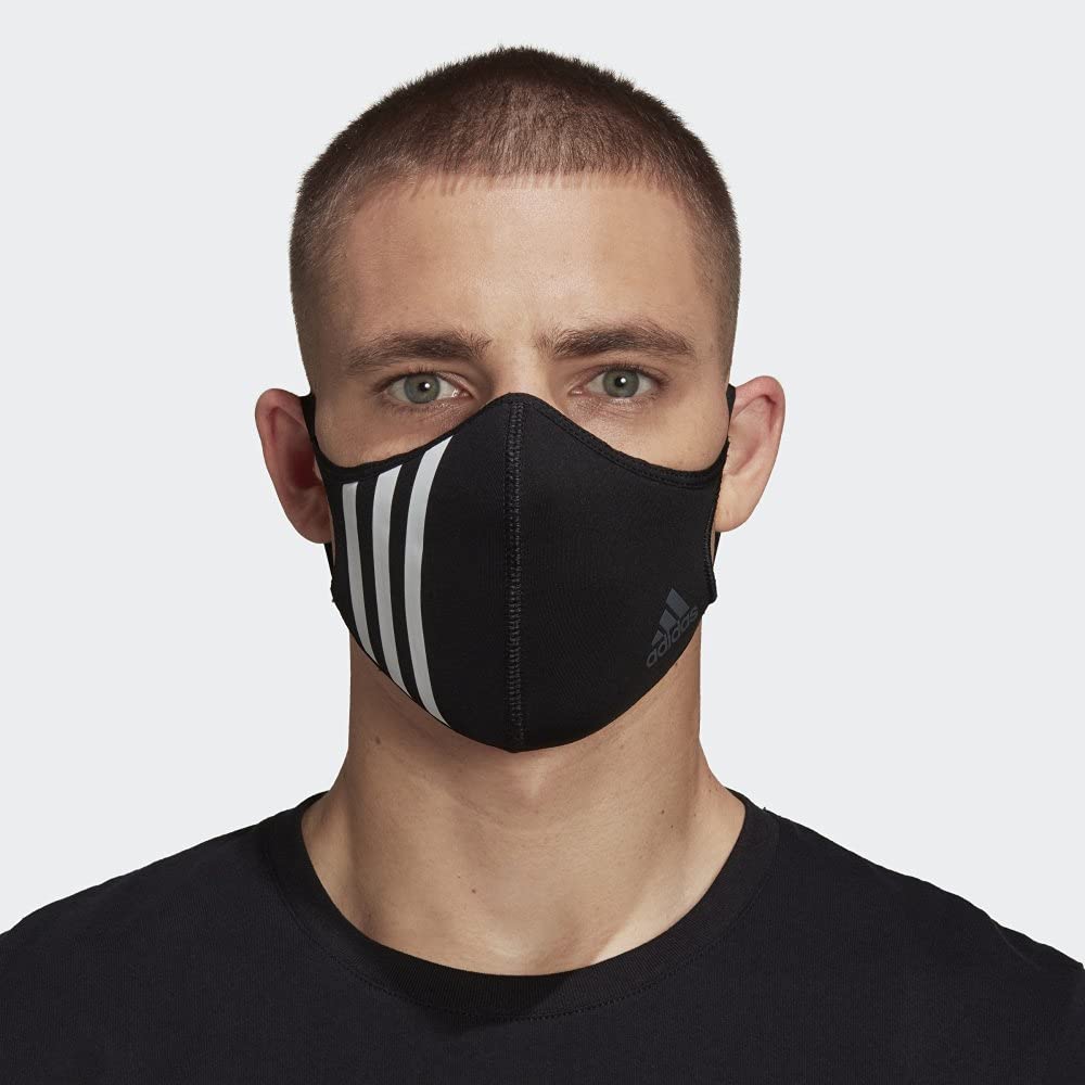 Foto 3 | Cubierta Facial Adidas 3s (mediana) De Poliéster Reciclado - Venta Internacional.