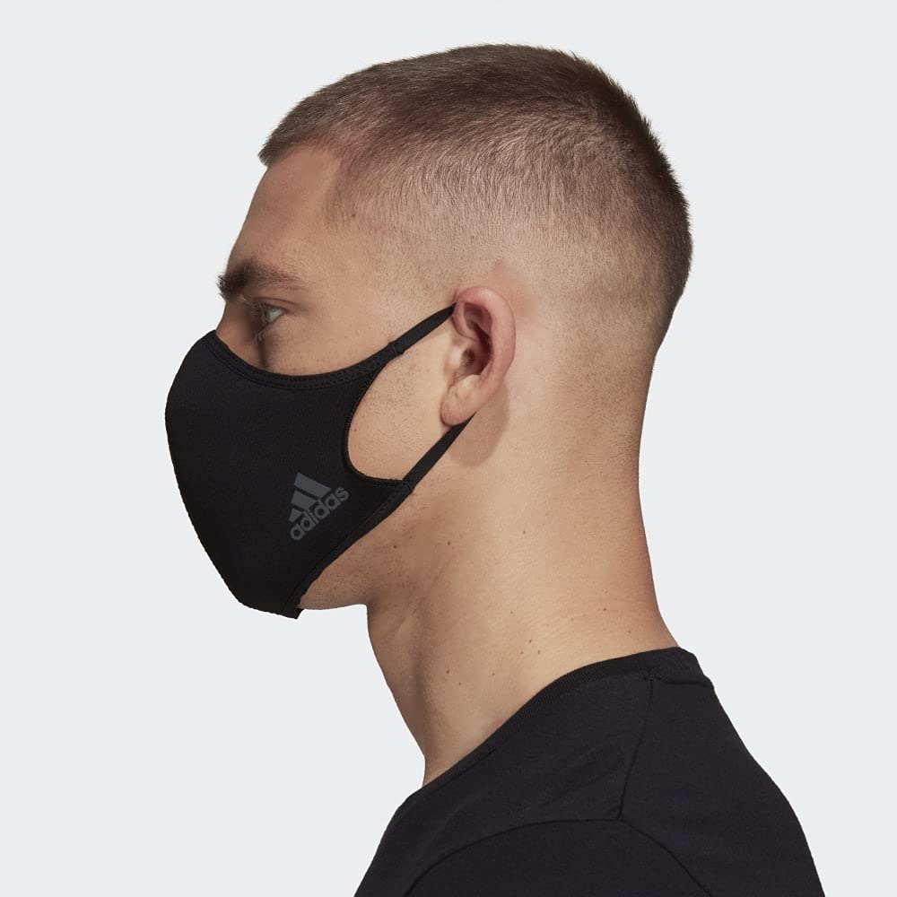 Foto 4 | Cubierta Facial Adidas 3s (mediana) De Poliéster Reciclado - Venta Internacional.