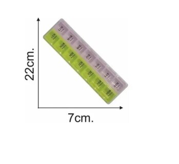 Foto 2 | Pastillero Semanal Con 2 Dosis Por Día, Mañana Y Tarde - Venta Internacional.