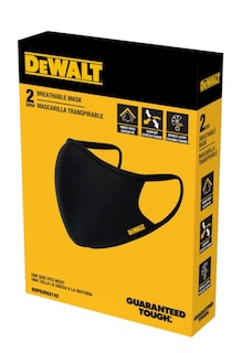 Foto 2 | Mascarillas Faciales De Tela Dewalt Ajustables Negras, Paquete De 2 - Venta Internacional.