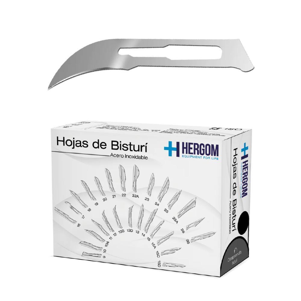 Foto 1 | Hojas de Bisturí No. 12 Acero Inoxidable Caja de 100 Unidades