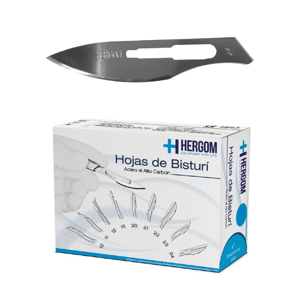 Hojas de Bisturí No. 24 de Alto Carbón  Caja de 100 piezas
