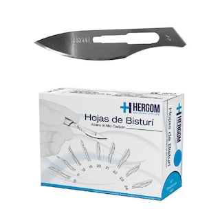 Foto 1 | Hojas de Bisturí No. 24 de Alto Carbón Caja de 100 piezas